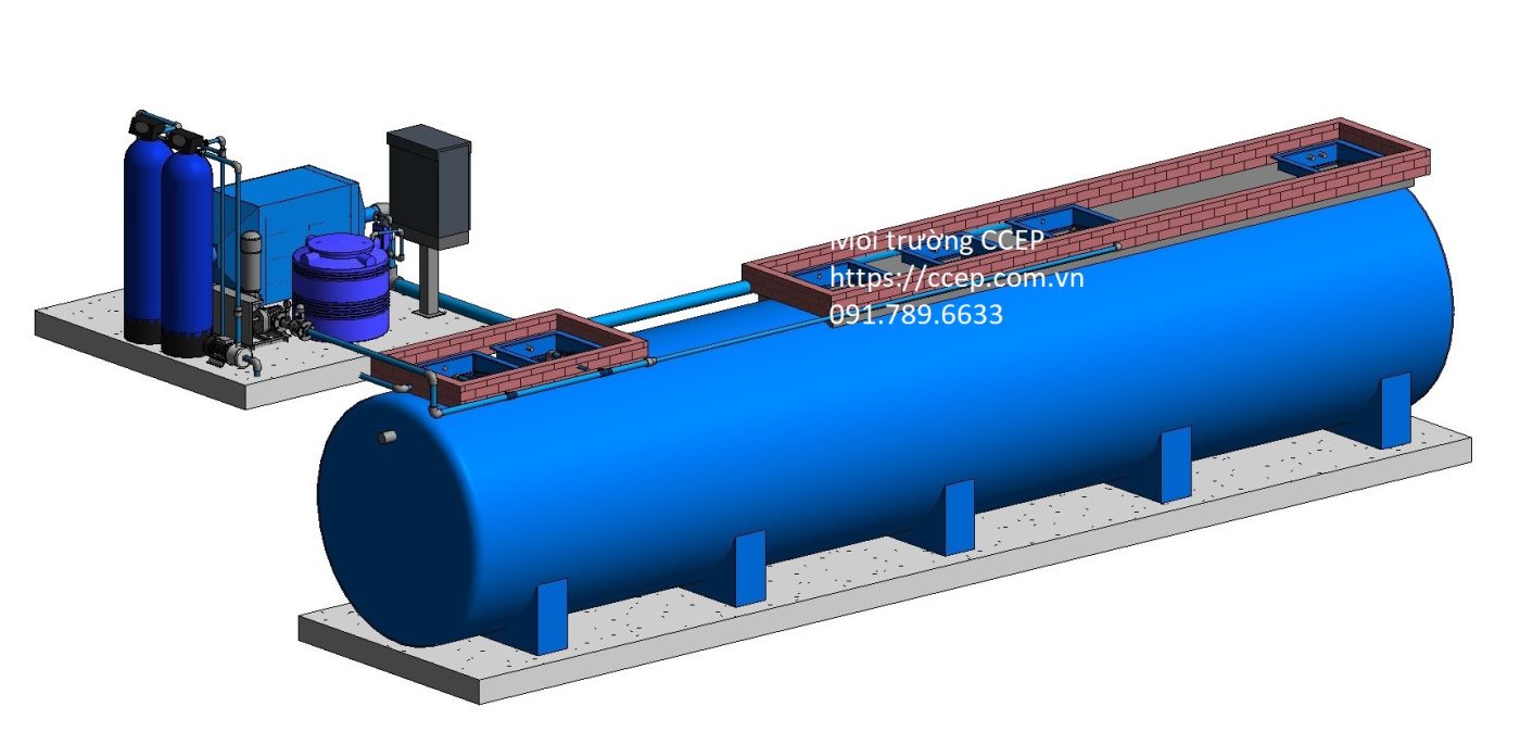 Module xử lý nước thải sinh hoạt 15m3
